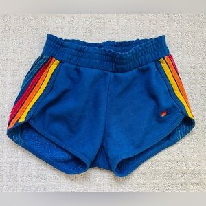 Aviator Nation Blue 5 Stripe Shorts Size Extra Small XS